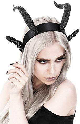 Restyle Haarband mit Ziegenhörnern und Elfenohren
