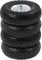 Yaheetech 10'' 255x80 mm Wheelbarrow Wheel Tyre Puncture Proof, 4.1/3.5-4 PU Pneumatic Tyre 16mm Bore Solid Trailer Tire, Garden Trolley Sack Truck, 4pcs
