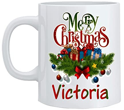 Gifthub Personalised Name Christmas Mug Custom Gift Santa Special Tea Coffee Xmas Christmas Merry Christmas