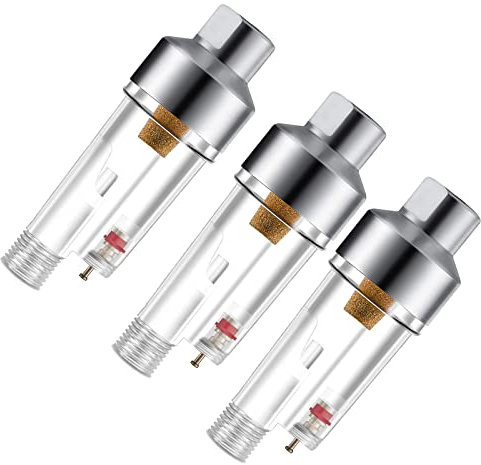Sagud 3 Airbrush In-Line Mini Luftfilter Luftbürste Wasser Moisture Oil Trap Separator Kit, Anschluss an Airbrushes und Schläuche mit 1/8 Gewinden direkt…