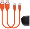 GEEKRIA USB Earbuds Short Charger Cable Compatible with JBL Tune 215TWS/770NC/Buds 2, Quantum 350, Vibe Beam/Beam 2, USB to USB-C Replacement Power Charging Cord (1 ft / 30 cm 2 Pack)