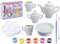 Deluxe Multicolor Large Paint-your-own Tea Set - (29-Pieces Set) - Personalize & Create Your Masterpiece - Perfect for Budding Artists & Tea Lovers