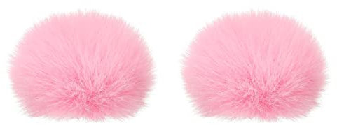 PATIKIL Furry Microphone Windscreen 8mm x 62mm Mic Cover Windshield for Indoor Outdoor Microphone Pink 2 Pack