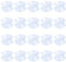 Pawfly Double Sided Suction Cups 2 cm PVC Plastic Glass Suckers Clear Suction Pads Window Suckers for Glass Table, 20 Pack