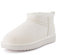 CUSHIONAIRE Stivale da Donna in Vera Pelle Scamosciata sui Fianchi + Memory Foam, Bianco Sporco 42 EU W