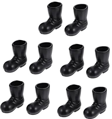 TOYANDONA 20 Paar Mini-Stiefel Schaumstoffbälle Zum Basteln Weihnachtsmikrolandschaft Weihnachts-Mini-Schuhe Weihnachtsstrumpf Stuffer Ministiefel Zum Basteln Plastik Empfindlich Kind