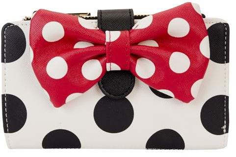 Loungefly Minnie Rocks The Dots Classic Flap Wallet | Minnie Mouse Wallets, Mehrfarbig/Meereswellen (Ocean Tides), Einheitsgröße, Geldbörse mit Klappe
