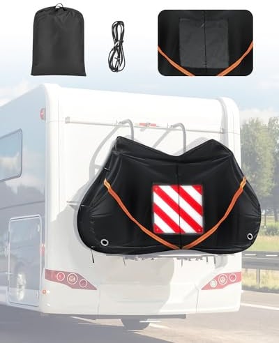 SUPAREE Housse Vélo Exterieur Protection Housse de Velo Impermeable 2 Velos Bache Velo Transport 420D Oxford Heavy Duty pour Camping Car Voiture Voyages (82*36*50 Pouces)