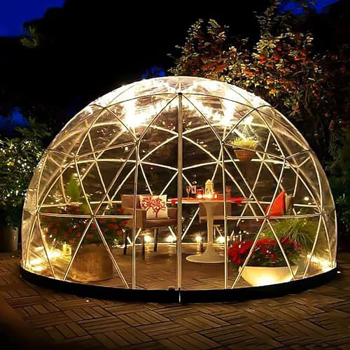 Gewächshaus-Garten-Kuppel-Iglu, 3,6 X 2,2 M Großes Blasenzelt, Kuppelhaus, Wetterfestes PVC-Gewächshaus-Garten-Kuppelzelt, Für Hinterhof, Outdoor, Party