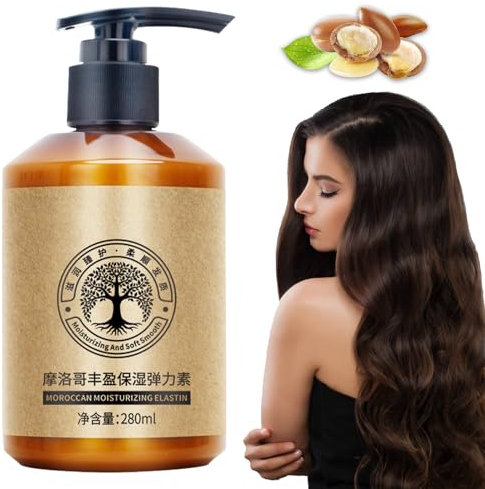 GAROMIA Langanhaltendes Styling 300ml Marokkanische Stylingcreme Elasticity Cream marokkanisches Volumen Moisturizing Elasticity Marokkanische Öl Curl Definitionscreme