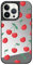 CASETiFY Spiegel iPhone 13 Pro Hülle [Reflektierend/1.5m Fallschutz/Kompatibel mit Magsafe] - Kirschen - Silber auf Schwarz