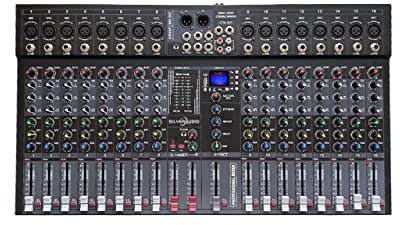 Mixer Audio, Mixer Professionale a 16 canali Uscita Singola BT con Effetto Riverbero può Essere utilizzato per spettacoli di Canto qualità Audio