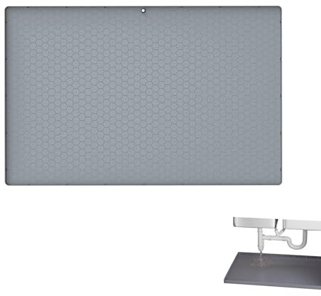 Sottolavello impermeabile, lavabile in lavastoviglie, resistente alle macchie, vassoio antigoccia con bordo rialzato, 86 x 55 cm, per mobili da cucina e bagno