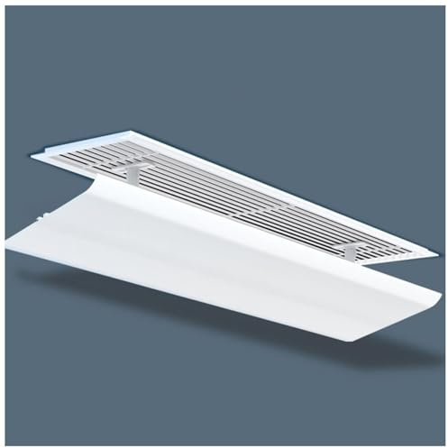 Deflectores de aire acondicionado regulables, rejillas de ventilación de salida, tabiques de bloqueo de aire de techo para sistemas de aire acondicionado centralizados(120x30cm)
