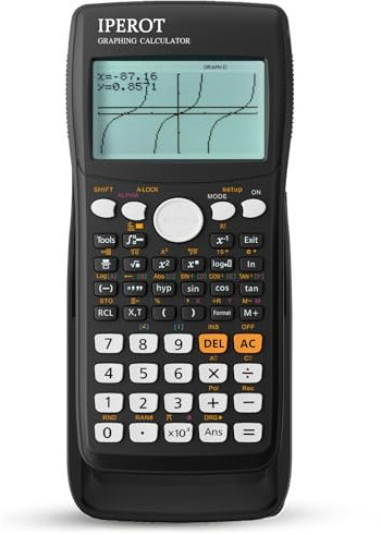 Scientific Calculators with Graphing Calculator, IPEROT Scientific Calculators 10 Modes/ 4 Graphing Functions, Desktop Math Calculator Ideal for School Supplies, Students, College, Teachers(Black)