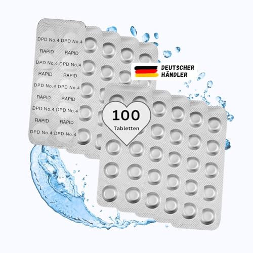 100 Test-Tabletten DPD No°4 Aktivsauerstoff Rapid für Schütteltester