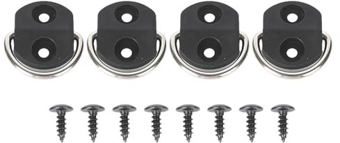 4 ganchos de red elásticos para maletero de coche con tornillos, gancho de red ajustable para maletero de coche con tornillos para un almacenamiento seguro