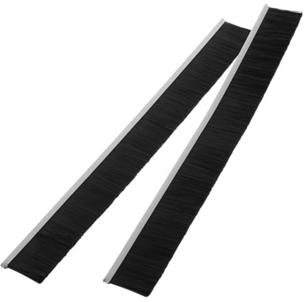 Briefkasten Bürsten 2 Stück 30x3x0,5cm Nylon Dichtungsstreifen | Schwarze Borsten, Schützt vor Staub und Feuchtigkeit, für Briefkastenklappe Innen Sowie Paketfachschlitze zu Hause