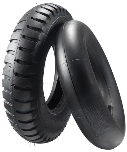 GCLANXI Pneu 4.80/4.00-8 for tracteur, chambre à air, 400-8 pouces, for remorque, micro-cultivateur, machine agricole