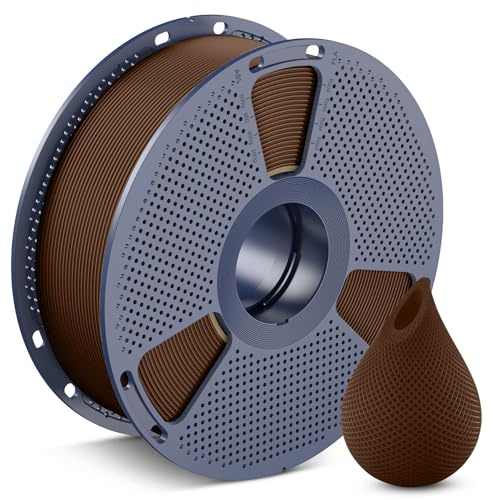 SUNLU PETG Braun Filament 1.75 mm, 3D Drucker Filament Braun PETG 1KG | Hohe Festigkeit & Zähigkeit PETG 1KG Spule (2,2 lbs) für Meisten 3D Drucker, Maßgenauigkeit +/- 0,02mm, Braun 1000g