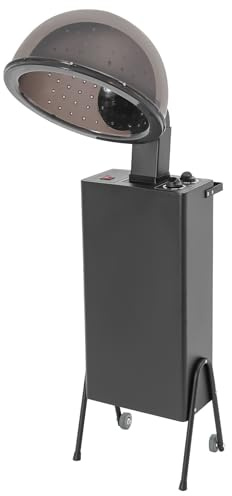 1200W Professional Hooded Hair Dryer - Salon Conditioning, 60-Minute Timer, Adjustable Temperature, Hair Care Without Damage with Wheels