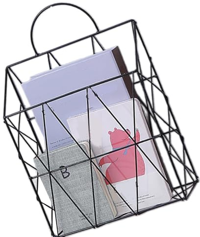 Aktenhalter zur Wandmontage, zum Aufhängen von Dokumenten, Zeitschriftensammler für Zuhause, Büro, hängender Versorgungshalter, Zeitschriftenregal aus Metall