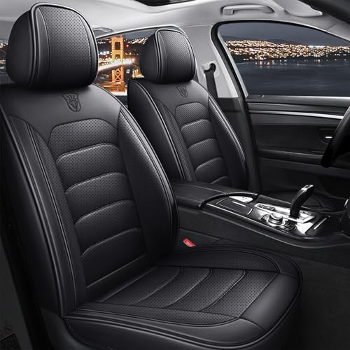 Ansixeay Auto Sitzbezüge für VW Golf 5 2003-2011 Leder Schonbezüge, Vordersitze und Rückbank Sitzschoner, Kompletter Satz Auto Zubehör