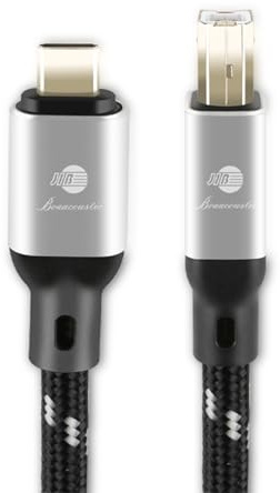 BOAACOUSTIC JIB USB C a USB B Audio Cable Impresora Cable USB-B a USB-C Hifi High End S-OCC Tipo B a Tipo C Cable Audiófilos Alta Velocidad DAC Decodificador OTG Cable 1 m