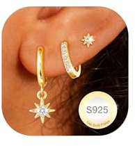 AVOTTO 3 Paar Ohrringe Ohrstecker Silber für Damen Schmuck Geschenk | Ohrringe Silber für Damen Schmuck Geschenk Silber Silver Earrings