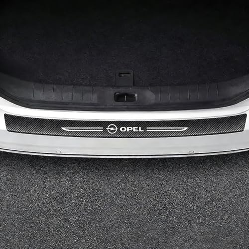 WANGLAICAI Auto Ladekantenschutz Stoßstangenschutz für Opel Astra K Sports Tourer 2019-2021 Zubehör, Auto Kohlefaser Stoßstangenschutz Aufkleber, Kofferraum Einstiegsleiste
