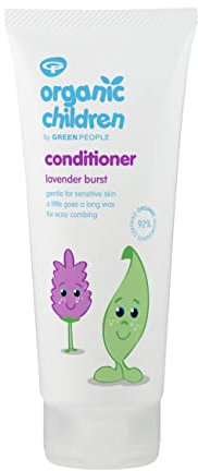 Green People Bio-Kinder Lavendel Burst Conditioner - Natürlich & Bio, für Kinder - Ekzemfreundlich - Vegan, 200ml
