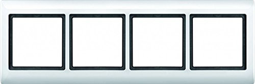 Merten 400419 AQUADESIGN-Rahmen, 4fach, polarweiß