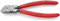 KNIPEX Seitenschneider für Kunststoff auf SB-Karte mit Kunststoff überzogen 160 mm, 72 11 160 SB