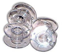 Brother Spulen 9,2 mm, 10 Stück, Transparent, Kunststoff, Zylinderförmig, Embroidery Bobbin, Bobbins