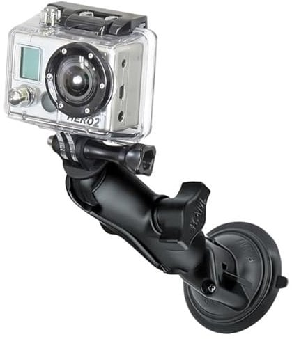 Ram-Mount – Twist Lock Suction Cup Mount with 2.5 cm Ball GoPro Hero Adapter