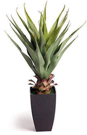 Best Artificial 70cm 2ft Aloe Vera Plant Indoor Outdoor Tropical Office Conservatory Garden Tree