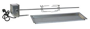 Spiedo rotante professionale per barbecue, in acciaio inox, con motore da 220 V