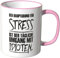 WANDKINGS® Tasse, Spruch Der Hauptgrund für Stress ist der tägliche Umgang mit Idioten. - ROSA