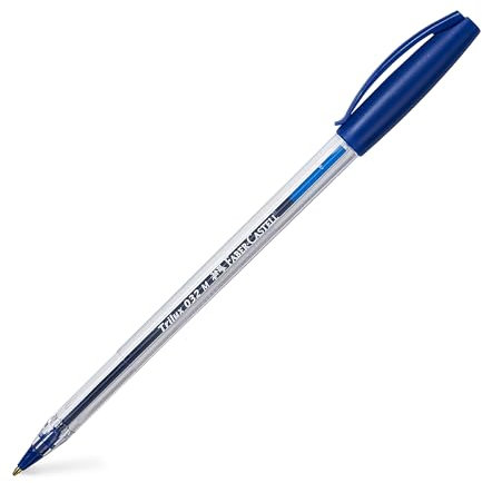 Faber-Castell 343250 - Kugelschreiber Trilux 032, Schreibfarbe blau, 50 Stück, Minenstärke M