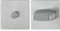 HOPPE 3759143 Flachrosetten mit Stütznocken eckig WC, Edelstahl 1 Paar