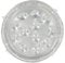 Fackelmann 2433350 Lot de 10 Plats à escargots en alu, Plat pour escargots, Aluminium, Argenté, 17,5 x 17,5 x 2,2 cm