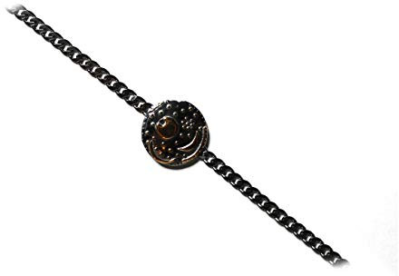 Himmelsscheibe von Nebra, Armband 925/- Silber, Ø 18mm, Länge 17cm