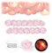 Relaxdays 2 x Rosen Lichterkette, 20er LED Lichterkette Batterie, Hochzeit, Verlobung & Valentinstag, warmweiß, Deko, rosa