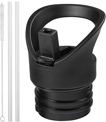 RRegeny Couvercle de paille pour Hydro Flask standard, couvercle à paille compatible avec Hydroflask Standard Mouth 45,7 cm, 680,4 g, bouchon sport supérieur avec poignée fixe pour couvercle à paille