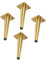 4 Pieds de Meubles Pieds de table droits coniques en Métal Pieds de Canapé Pieds d'armoire Pieds de,Convient à toutes sortes de meubles DIY,Peut charger 800 kg,d'or(10cm)