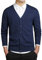 MANBOZIXi Cardigan da Uomo Maglieria Leggera, Blu L