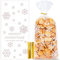 Kiiwah 50 Stück Weihnachten Plätzchentüten, Schneeflocke Cellophantüten Durchsichtige Candy Bar Süßigkeiten Tüten mit Twist Krawatten für Bonbon Plätzchen Christmas Candy bags