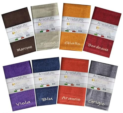 Home Tresor - Telo Arredo Copritutto | Gran Foulard Divano e Letto Copriletto Copridivano Arredatutto | Lenzuolo Multiuso (cm. 240 x 280, Grigio)