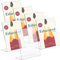 YXHZVON A6 Werbeaufsteller/L-Ständer, 6 Stück Tischaufsteller Schräg, Acrylic Sign Holder a6 Ideal für Cafés, Restaurants, Ausstellungen, Büros,Werbeaktionen- Glasklar Acryl