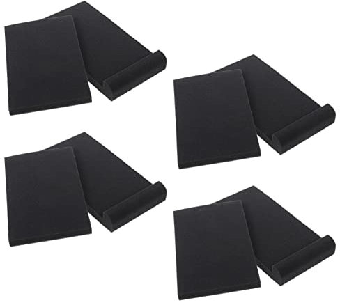Milisten Speaker Pads 4pcs Soundproof Mats Shake Slip High Density Polyethylene for Monitor Subwoofer